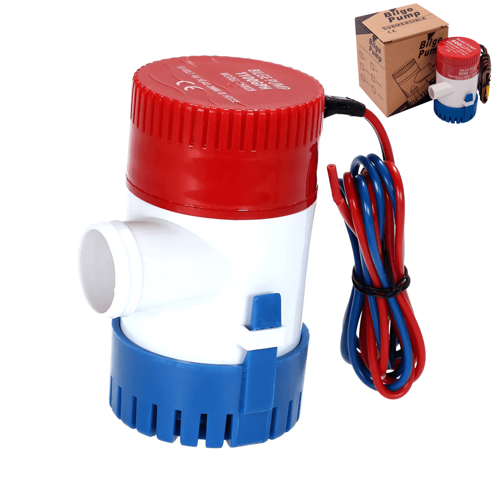 Bomba Eléctrica De Agua 12v Sumergible Centrífuga 750GPH Achique Marina