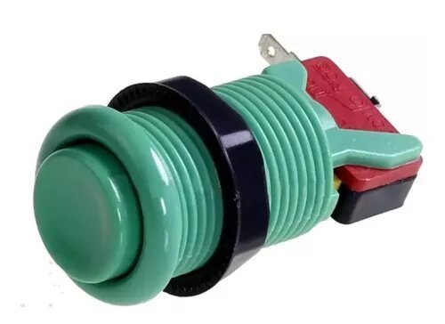 Boton Con Micro Switch Para Videojuegos O Alarmas Arcade Con Switch - Tecneu
