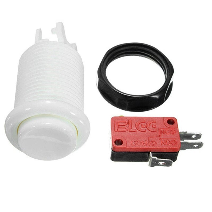 Boton Con Micro Switch Para Videojuegos O Alarmas Arcade Con Switch - Tecneu