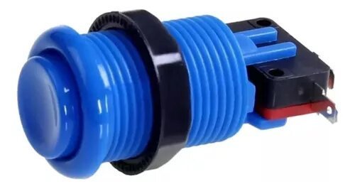 Boton Con Micro Switch Para Videojuegos O Alarmas Arcade Con Switch - Tecneu