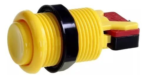 Boton Con Micro Switch Para Videojuegos O Alarmas Arcade Con Switch - Tecneu