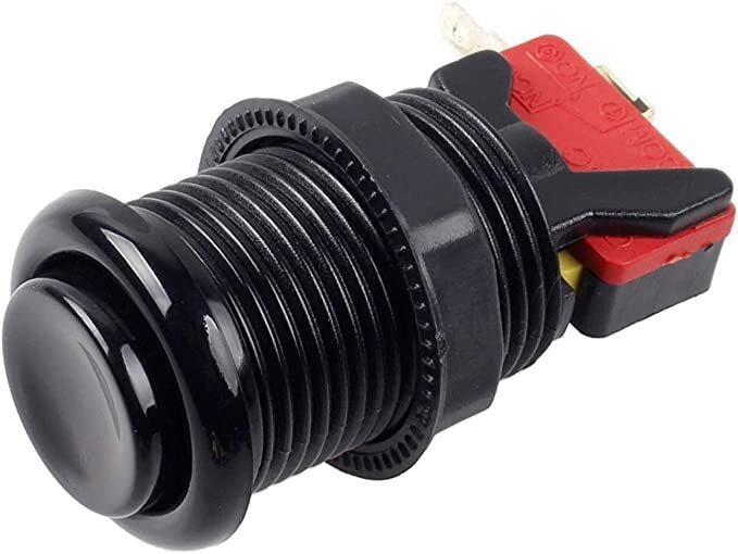 Boton Con Micro Switch Para Videojuegos O Alarmas Arcade Con Switch - Tecneu