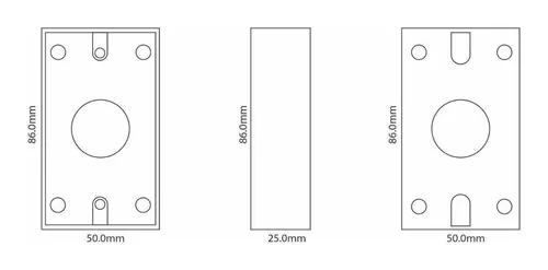 Botón De Cotrol Acceso Cerradura Magnética + Caja Registro - Tecneu