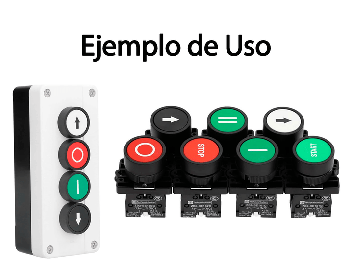 Botón Pulsador Industrial 22mm XB2 - EA3311 Verde ZB2 - BE101C - Tecneu