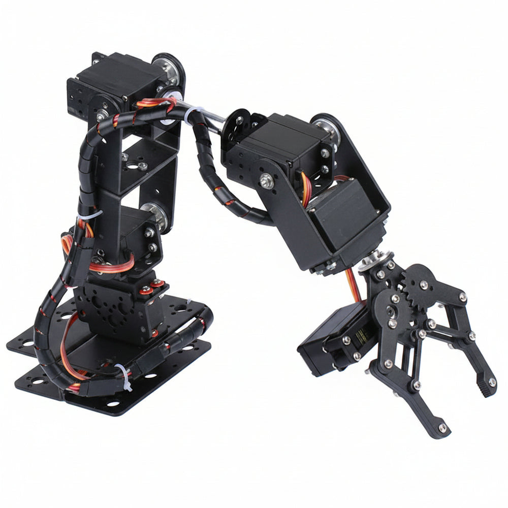 Brazo Robótico SNAM2800 6 DOF Manipulador Mecánico Metálico con Garra de Sujeción + 6 Servomotores MG996R