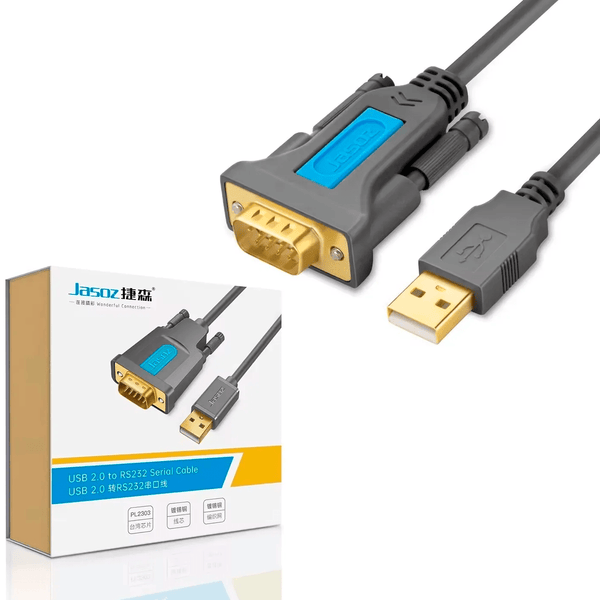 Cable Adaptador Usb A Rs232 Db9 Pl2303 Conexión Serial Macho 2 Metros - Tecneu