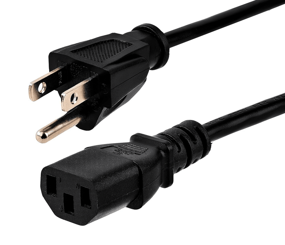 Cable de alimentación para PC 1.5m Aterrizado IEC C13 10A