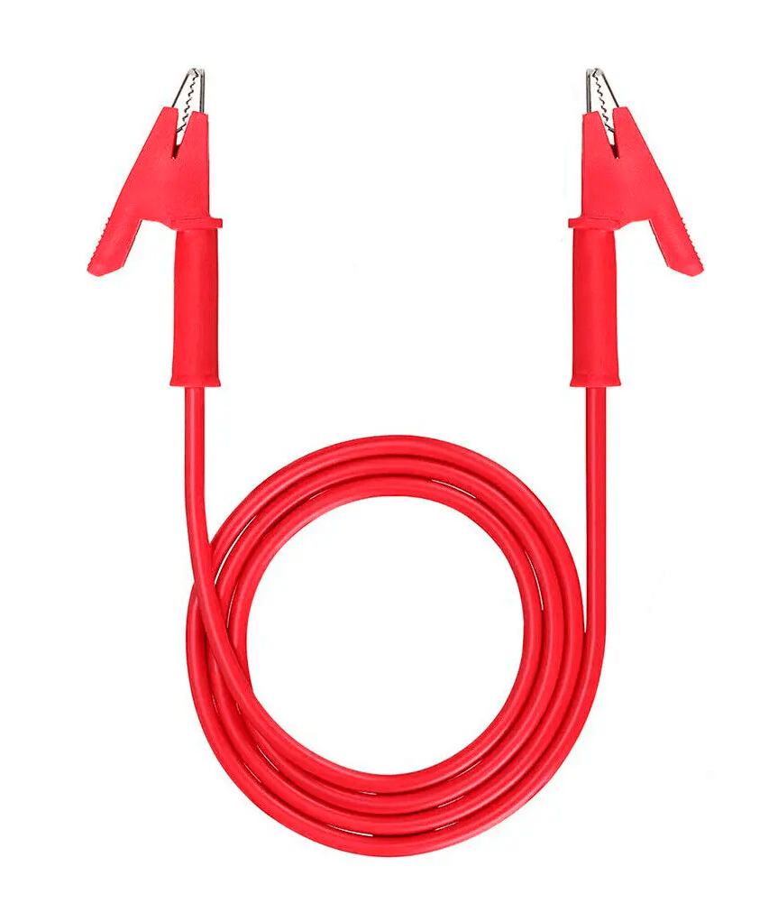 Cable de Prueba 1m Pinza Caimán Doble 1000V 15A Antiderrapante