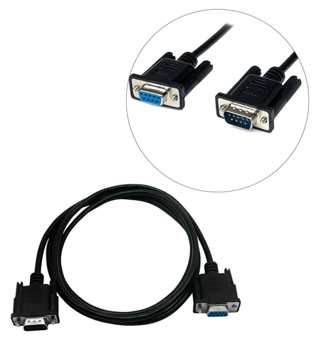 Cable Extensión Serie RS-232 DB9 Macho a Hembra Directo 1.5m 30AWG PLC