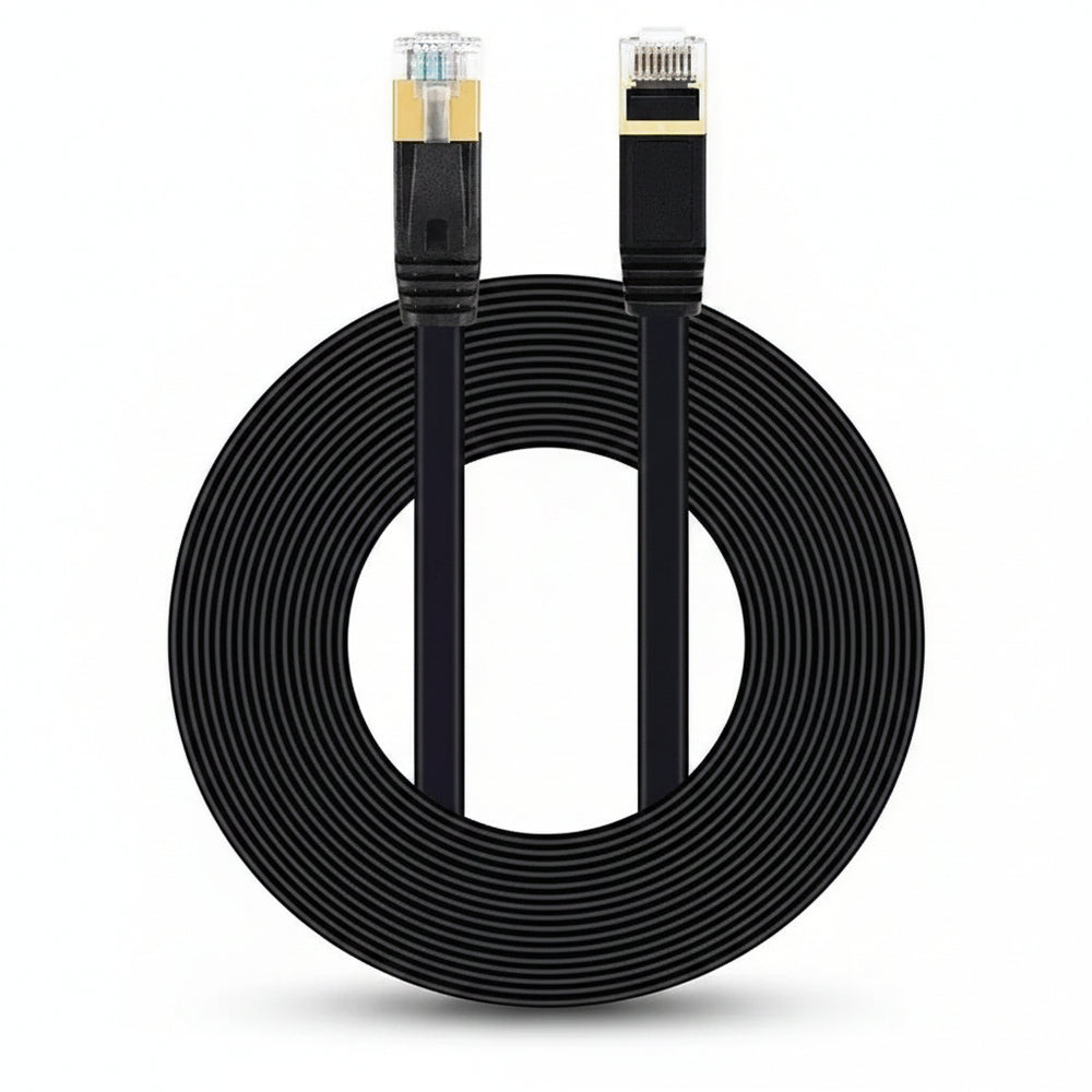 Cable Red Plano Categoria 7 Cat7 Rj45 Utp Ethernet 10 Metros