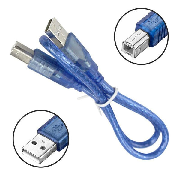 Cable Usb 2.0 para Tarjetas Uno/mega, Programador, Impresora 50cm - Tecneu