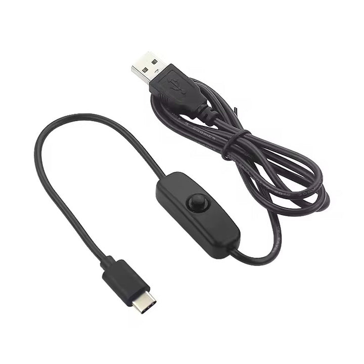 Cable USB A Tipo C Interruptor ON / OFF 5V 3A Carga Rápida 1 Metro - Tecneu