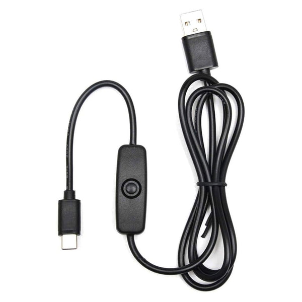 Cable USB A Tipo C Interruptor ON / OFF 5V 3A Carga Rápida 1 Metro - Tecneu