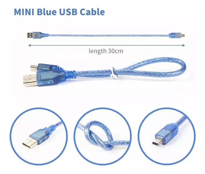 Cable Usb Tipo A - Mini - b 2.0 Nano - Tecneu