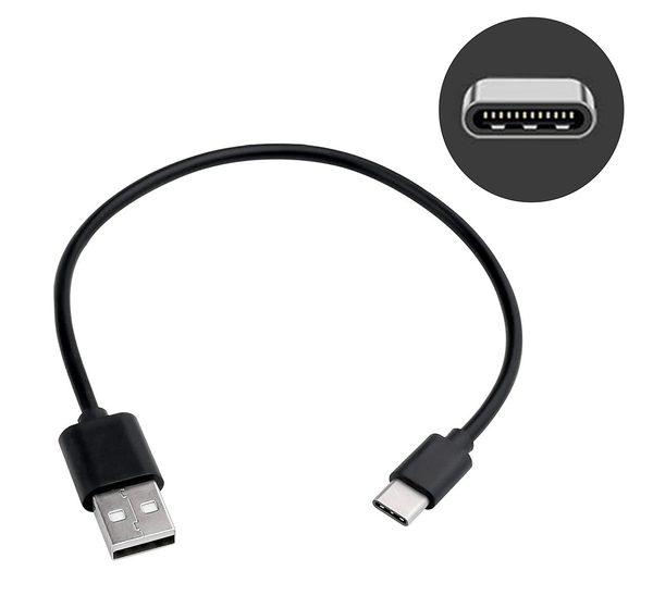Cable USB tipo C 30cm Para Carga Rápida Audífonos Reloj Accesorios - Tecneu