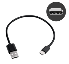 Cable USB tipo C 30cm Para Carga Rápida Audífonos Reloj Accesorios