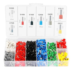 Caja 1200 Ferrules Terminales De Presion Diferentes Tamaños Para Cable