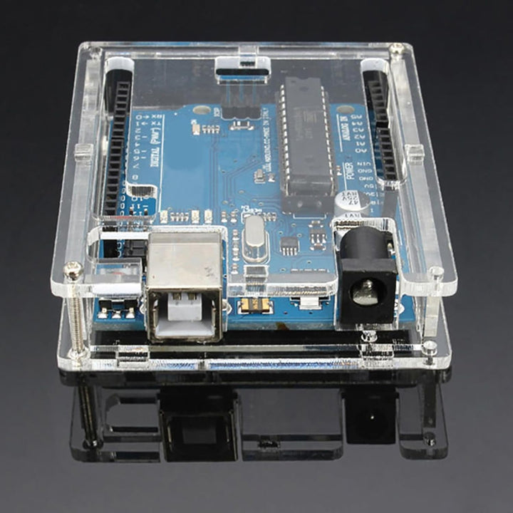 Caja De Acrílico Protector Gabinete Case Para Tarjetas Uno - Tecneu