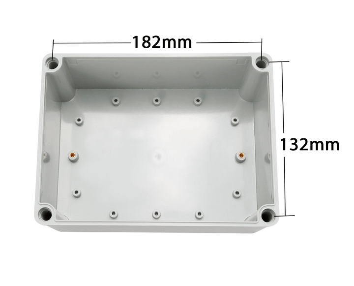 Caja de Conexiones Plástico ABS Impermeable IP67 200x150x75mm - Tecneu