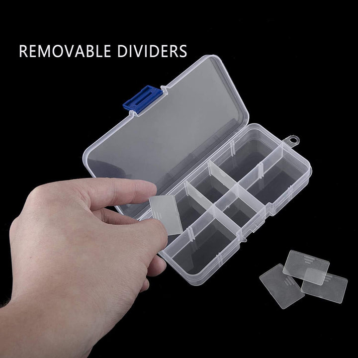 Caja Organizadora 10 Divisiones Modificables Transparente - Tecneu