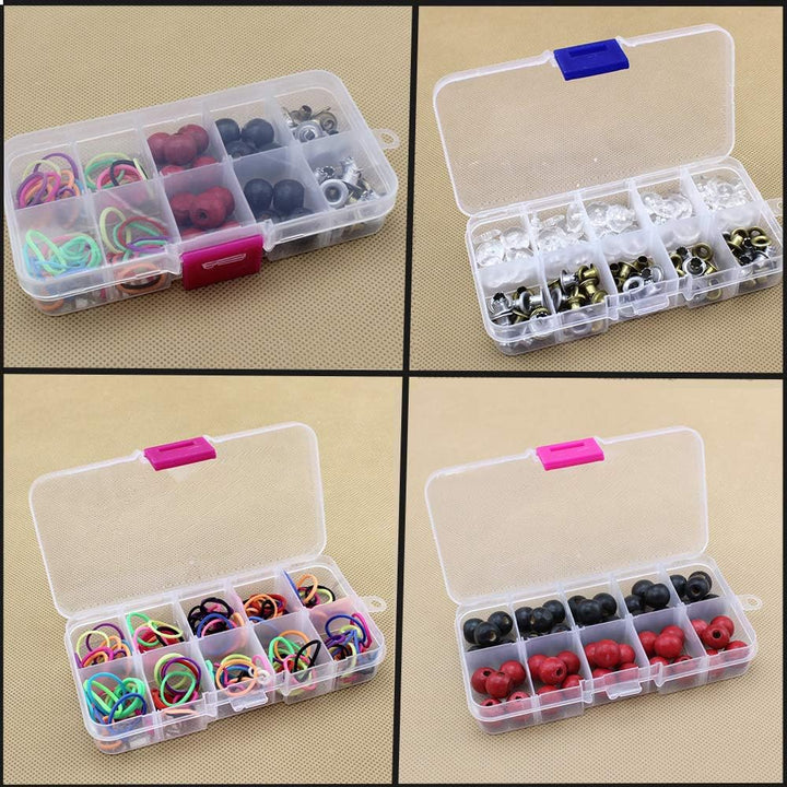 Caja Organizadora 10 Divisiones Modificables Transparente - Tecneu