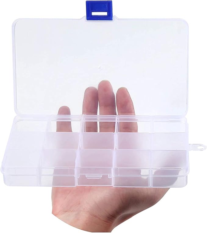 Caja Organizadora 10 Divisiones Modificables Transparente - Tecneu