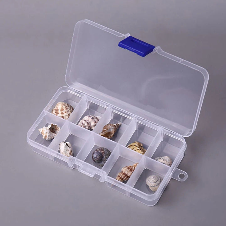 Caja Organizadora 10 Divisiones Modificables Transparente - Tecneu