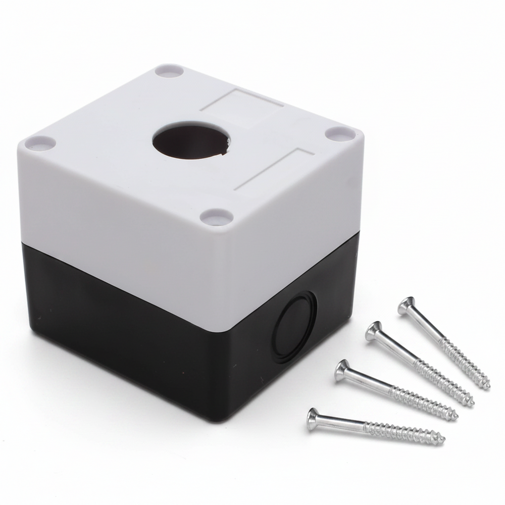 Caja para botón Industrial de 22mm 1 orificio