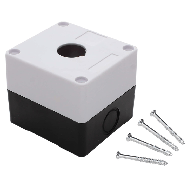 Caja para botón Industrial de 22mm 1 orificio - Tecneu