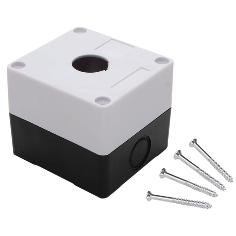 Caja para botón Industrial de 22mm 1 orificio