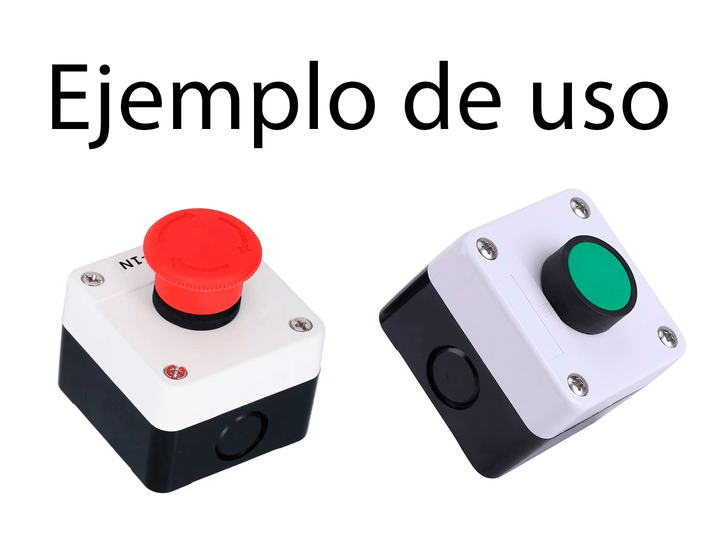 Caja para botón Industrial de 22mm 1 orificio - Tecneu