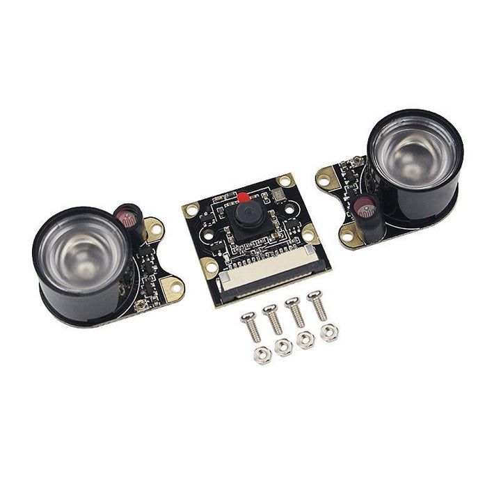 Cámara Raspberry Pi Ov5647 5mp 1080p Leds Ir Visión Nocturna - Tecneu