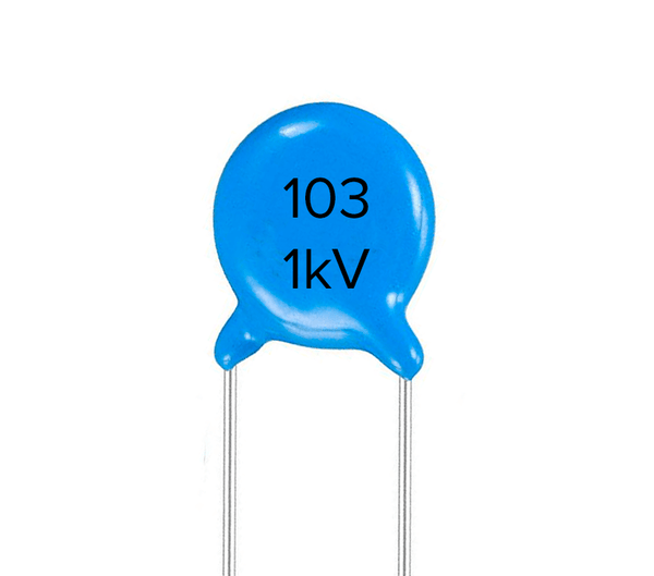 Capacitor Ceramico 1kV Azul de Alto Voltaje - Tecneu