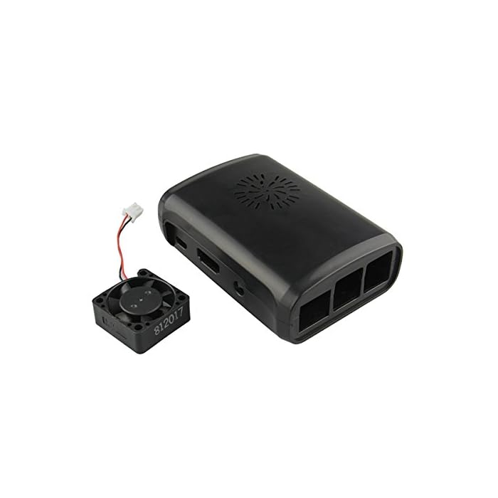 Carcasa Case Ventilador Raspberry Pi 2 3 3b Negro - Tecneu