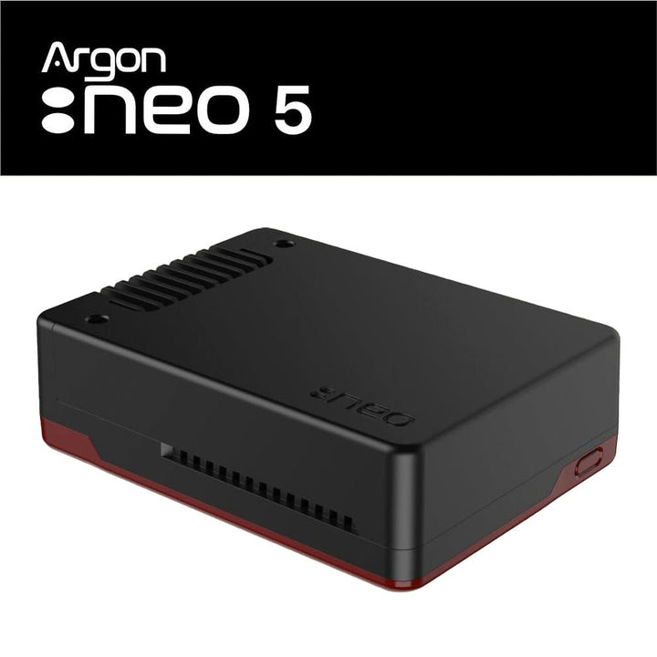 Carcasa Metálica Argon Neo 5 Raspberry Pi 5 Con Ventilación + Disipadores De Calor - Tecneu
