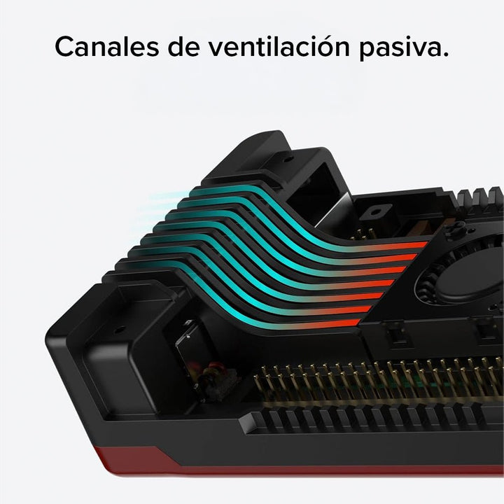 Carcasa Metálica Argon Neo 5 Raspberry Pi 5 Con Ventilación + Disipadores De Calor - Tecneu