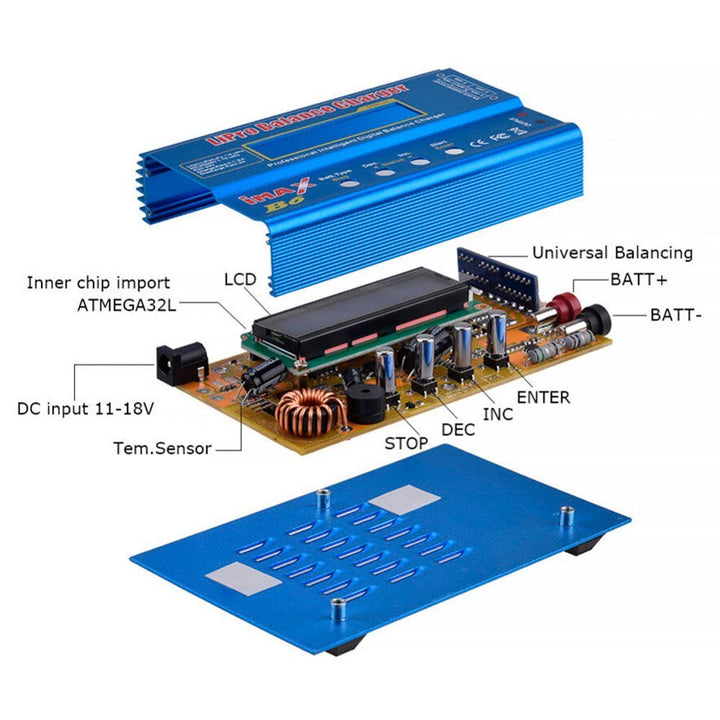 Cargador Eliminador Batería Imax B6 Nimh Lipo 1 - 6s Nicd 80w - Tecneu