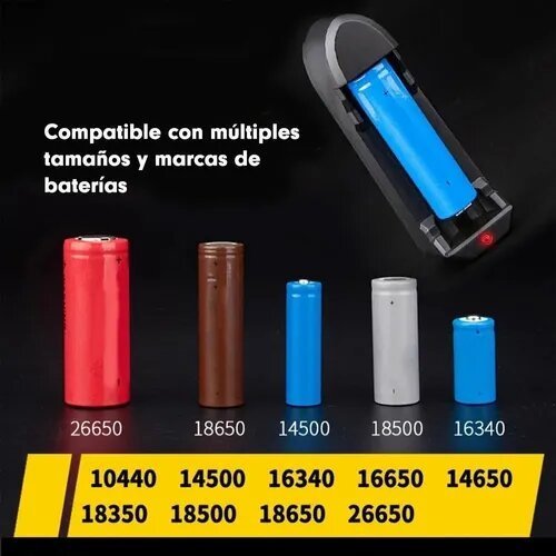 Cargador Universal Batería Pila 18650 17670 14500 10440 - Tecneu