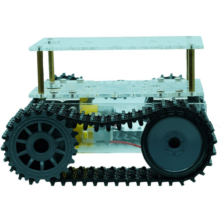 Carro Robot Chasis De Tanque Llantas Oruga Piso Doble - Tecneu