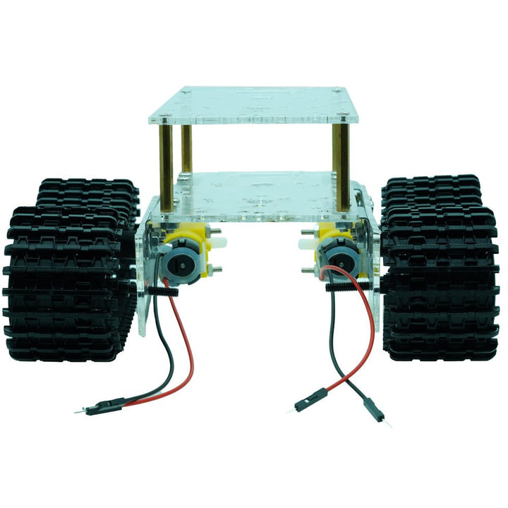 Carro Robot Chasis De Tanque Llantas Oruga Piso Doble - Tecneu