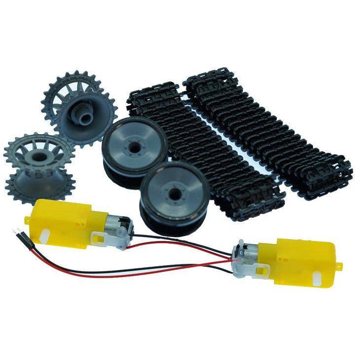 Carro Robot Chasis De Tanque Llantas Oruga Piso Doble - Tecneu