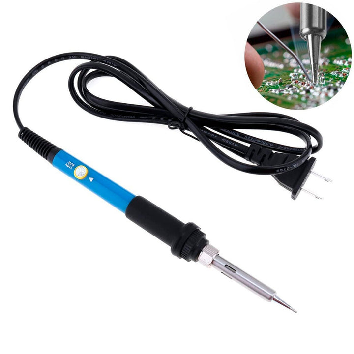 Cautín Bolígrafo 60w 110v Kit Soldadura Eléctrica Ajustable Con 5 Puntas Y Soporte - Tecneu