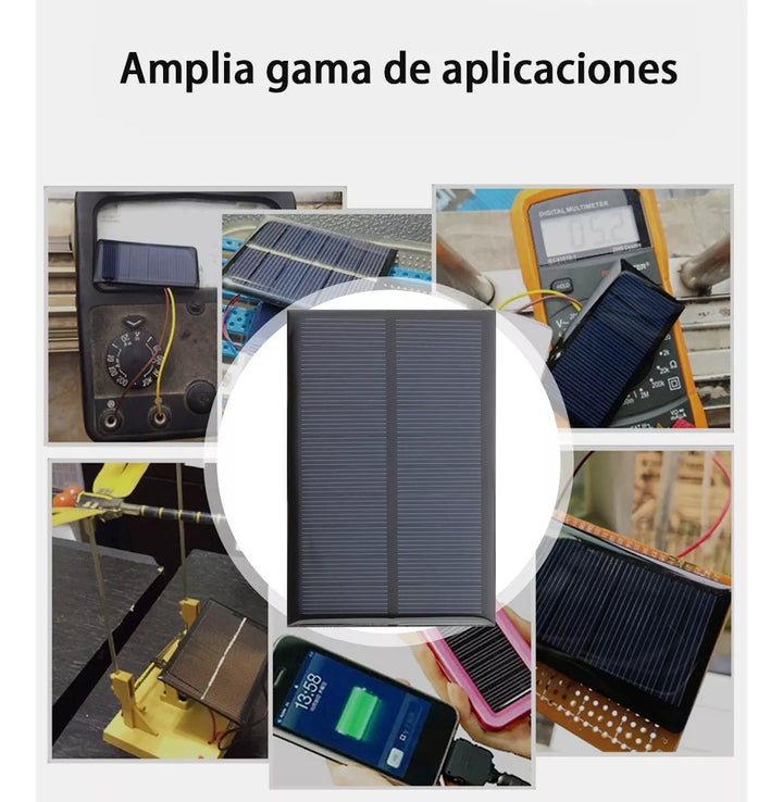 Celda Solar 5v 1w, Panel Fotovoltaico 200ma Cargador - Tecneu