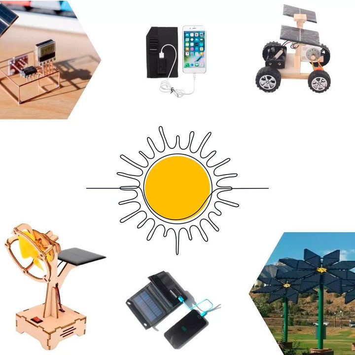 Celda Solar 6v 3w, Panel Fotovoltaico 500ma Cargador - Tecneu