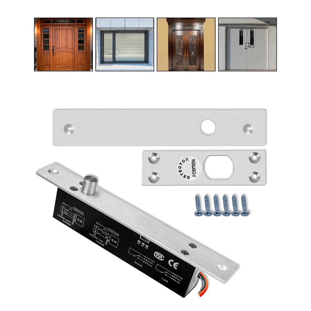 Cerradura Eléctrica Chapa Control Acceso Temporizador Perno