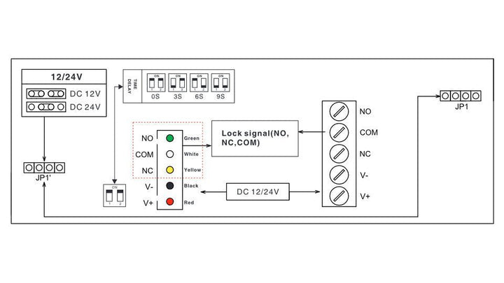Chapa Cerradura Magnetica 280kg 12/24v Señal Led Seguridad - Tecneu