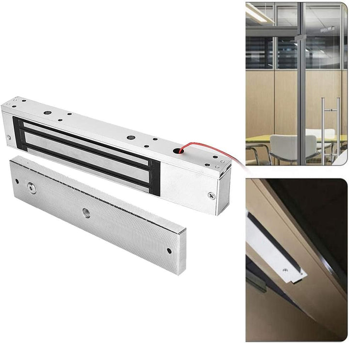 Chapa Cerradura Magnetica 280kg 12/24v Señal Led Seguridad - Tecneu
