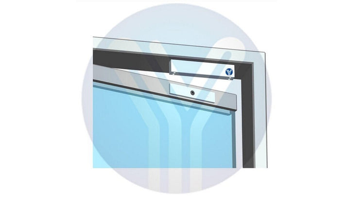 Chapa Cerradura Magnetica 280kg 12/24v Señal Led Seguridad - Tecneu