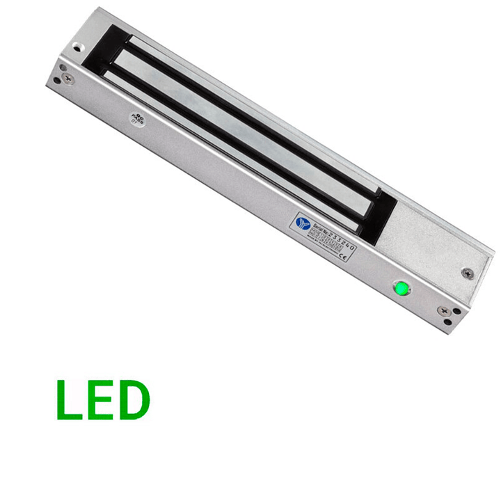 Chapa Cerradura Magnetica 280kg 12/24v Señal Led Seguridad - Tecneu