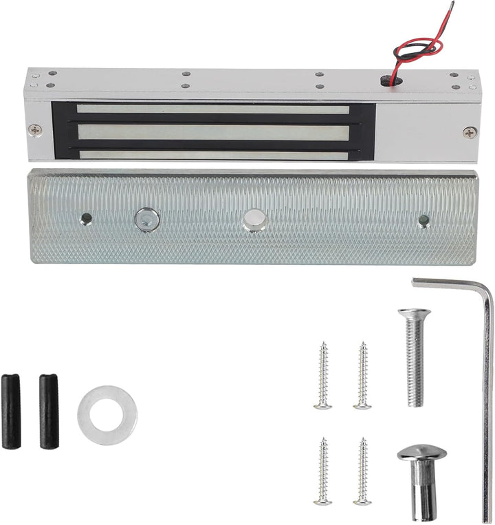 Chapa Cerradura Magnetica 280kg 12/24v Señal Led Seguridad - Tecneu